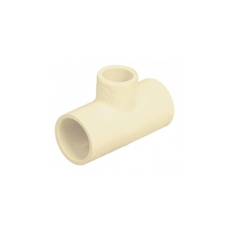 Tee Cpvc de 3/4" x 1/2" x 3/4" Charlotte