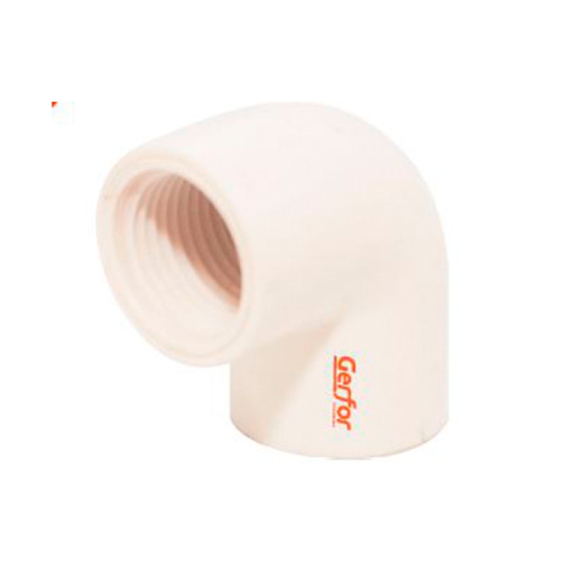 Codo 90° Roscado - Soldado Pvc Presión 1/2" Gerfor
